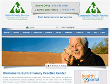 Tablet Screenshot of bufordfamilypractice.com